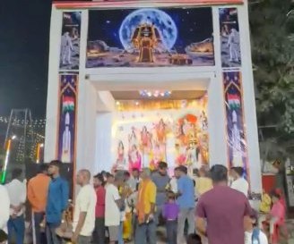 नंदगंज में दुर्गा पूजा की धूम, जयकारों से भक्तिमय हुआ पूरा क्षेत्र