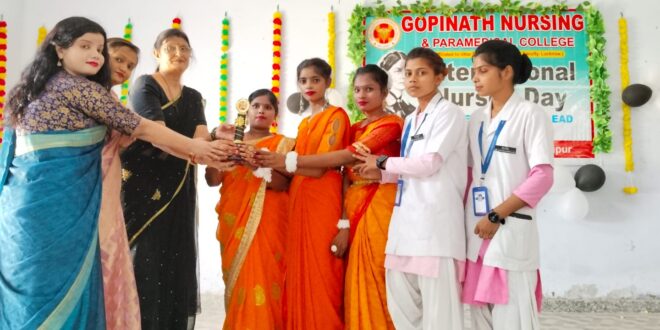 गाजीपुर: गोपीनाथ नर्सिंग एंड पैरामेडिकल कालेज में धूमधाम से मनाया गया इंटरनेशनल नर्सिंग डे