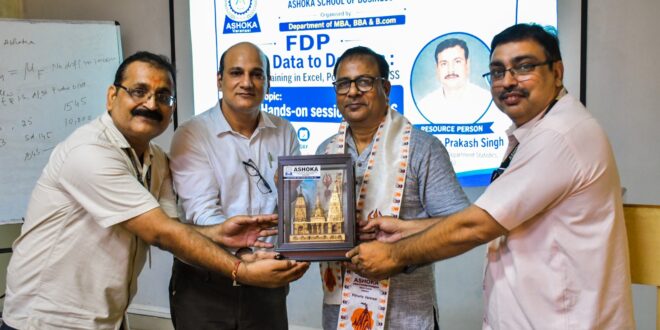 अशोका इंस्‍टीट्यूट वाराणसी में एक्सेल, पावर बीआई और एसपीएसएस पर कार्यशाला संपन्न