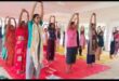 बलिया: विश्व योग सप्ताह के दूसरे दिन महिलाओं ने सीखी योग की विभिन्न मुद्राएं