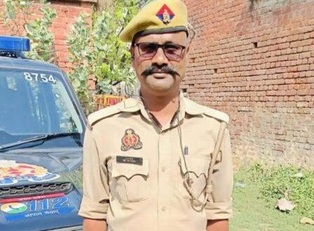 गाजीपुर: ट्रैक्‍टर की चपेट में आने से बाइक सवार होमगार्ड की मौत  