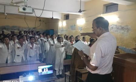 राजकीय गाज़ीपुर होमियोपैथिक मेडिकल कॉलेज एवं अस्पताल में नशामुक्ति शपथ कार्यक्रम का हुआ आयोजन