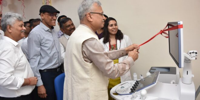 बीएचयू के कुलपति ने किया फीटल इकोकार्डियोग्राफी मशीन का उद्घाटन