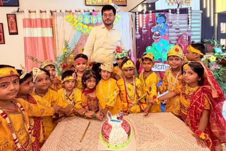 DALIMSS सनबीम स्कूल गांधीनगर गाजीपुर में हर्षोल्लास से मनाया गया श्रीकृष्ण जन्माष्टमी का पर्व