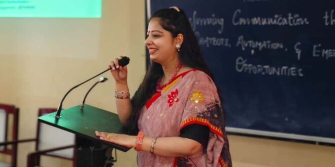 बीएचयू की डॉ. नेहा का मद्रास विश्वविद्यालय में ‘ट्रांसफॉर्मिंग कम्युनिकेशन थ्रू एआई’  विषय पर विशेष व्याख्यान