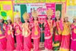 गाजीपुर: परिषदीय विद्यालय कंहईपुर की छात्राओं ने धरा नव दुर्गा का रूप