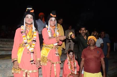 हरिशंकरी रामलीला में मां गंगा का पूजन, भगवान विष्णु के दस अवतारों की झांकी ने मोहा भक्‍तों का मन
