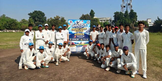 गाजीपुर डिस्ट्रिक्ट क्रिकेट लीग 2026 के आज के मैच में यंग स्टार -बी विजयी