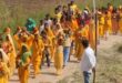 गाजीपुर: हाथी-घोड़े, बैंड-बाजे के साथ निकली भव्य कलश यात्रा, जयकारों से गूंजा रुद्रांबिका धाम